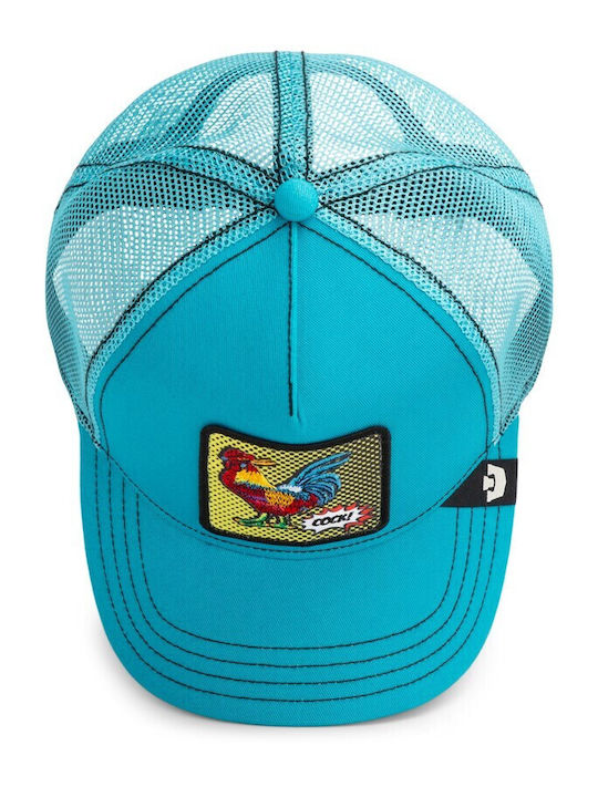 Καπέλο Jockey Popart Rooster Μπλε Κόκορας Goorin Bros