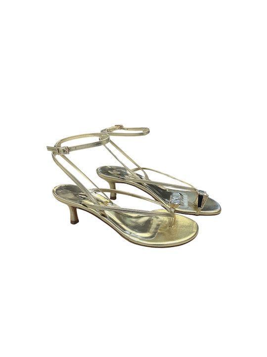 Goldene Damen Sandalen