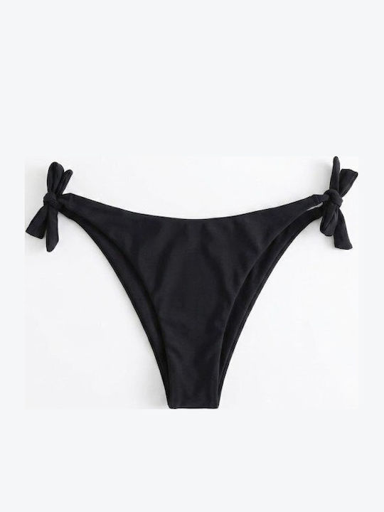 Bikini Brazil με Κορδονάκια Black