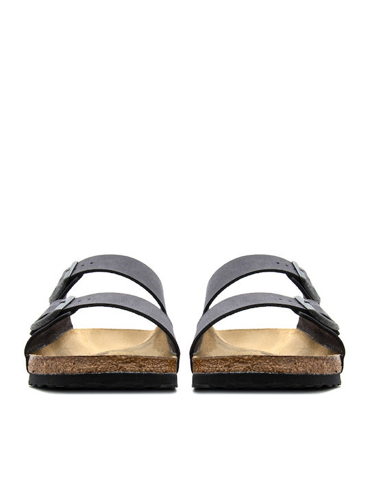 Birkenstock Sandale pentru bărbați de piele în Culoare Gri Regular Fit