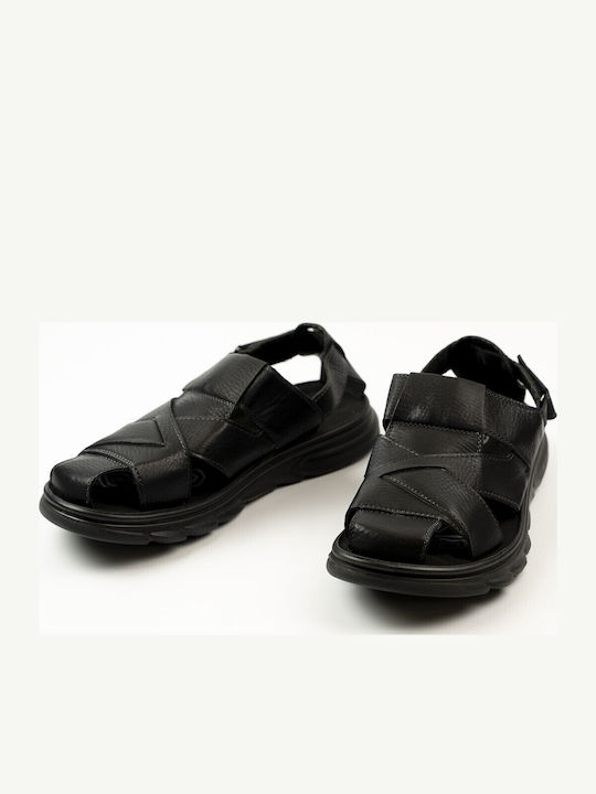 Herrensandalen in Schwarz Farbe