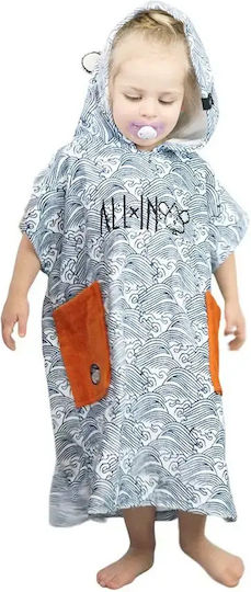All In Baby Poncho 3-6 Years Old Ocean