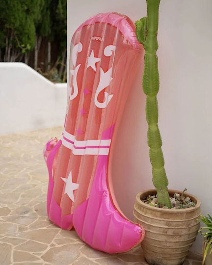 Flamingueo Inflatable Beach Mattress Pink 182.5x151cm