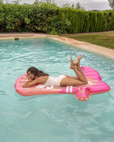 Flamingueo Inflatable Beach Mattress Pink 182.5x151cm
