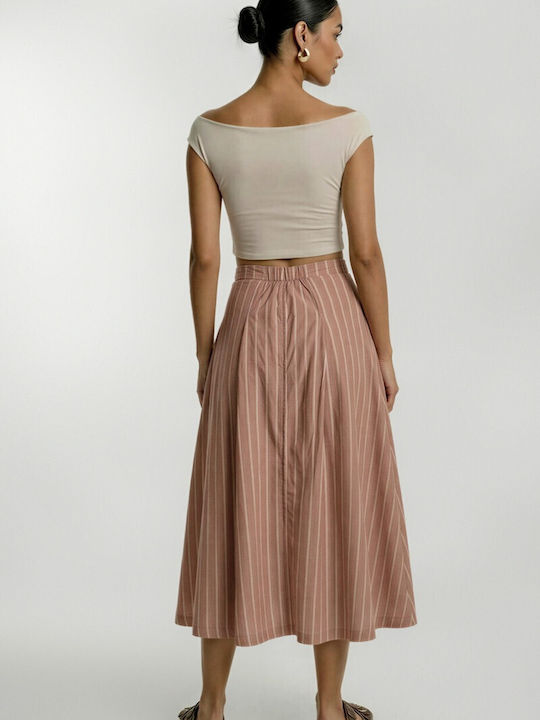 Midi Skirt Cloche Dark Orange 57-01-012A-2