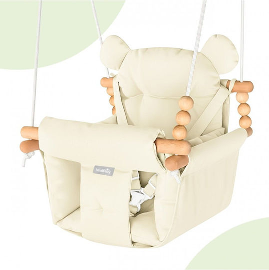 MalPlay Aufhängige Stoff Kinder Schaukel 40x40x32cm Beiges