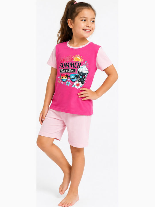 Join Kinder-Nachtwäsche Sommer Fuchsie