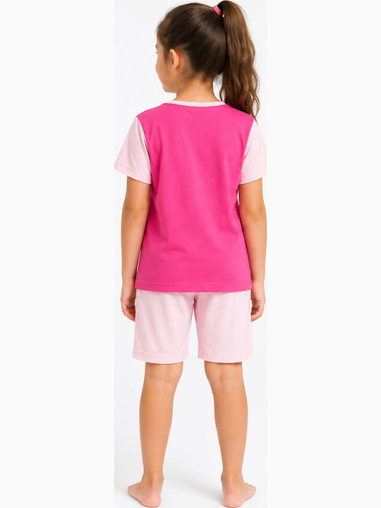 Join Pijama de copii de vară fuchsia