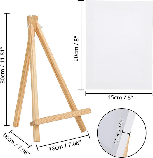 Belle Vous Wooden Colouring Set 20x15cm 4 Pieces