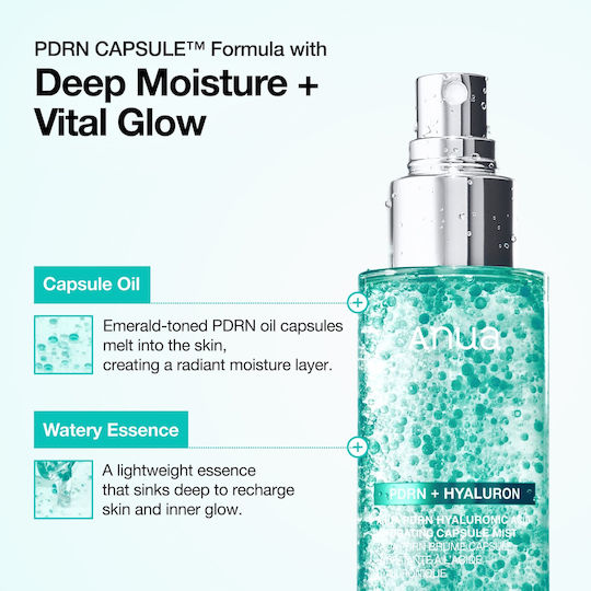 Anua PDRN + Hyaluron Spray de Față Tonifiant cu Acid Hialuronic 100ml