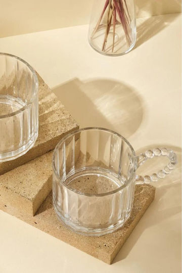 SteweHome Κούπα Γυάλινη Καφέ 325ml 2τμχ