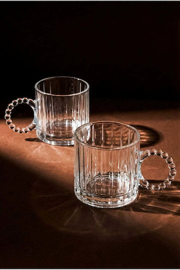SteweHome Κούπα Γυάλινη Καφέ 325ml 2τμχ