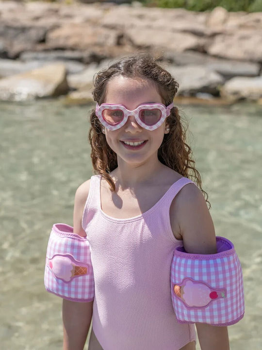 Flamingueo Swimming Goggles Kids with Anti-Glare Lenses Pink