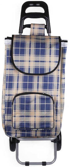 Stoff Einkaufswagen Klappbar Mehrfarbig 90x34cm