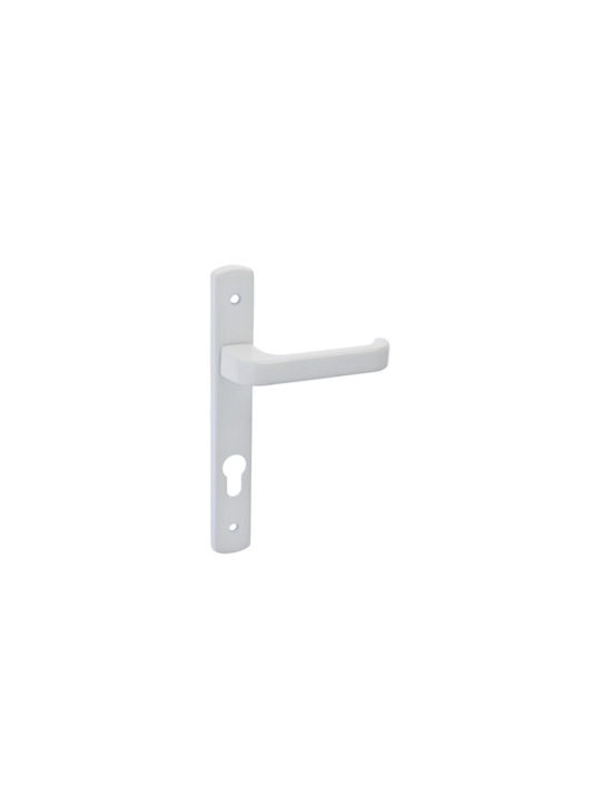 Best Design Front Door Lever with Plate Matt Nickel