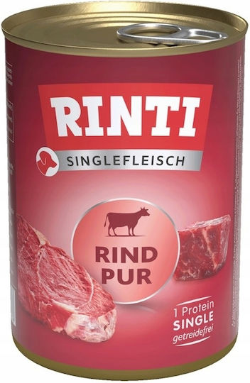 Rinti Sensible Nasses Hundefutter in Dose mit Rindfleisch ohne Getreide 24x400g
