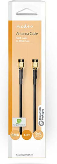 Nedis Καλώδιο SMA male - SMA male 1m CSGB02000BK10 1τμχ
