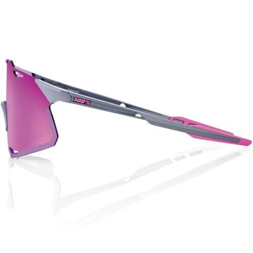 100% Cycling Glasses Hypercraft with Purple Frame and Mirror Photochromic Lenses