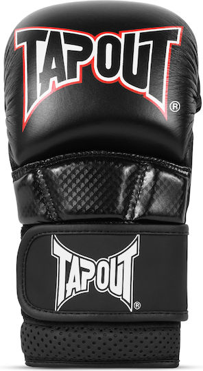 MMA Gloves Tapout Brawl MMA Sparring Gloves Black Red White