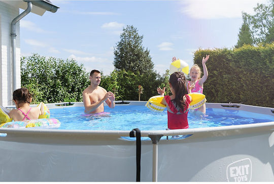 Exit Toys Round Swimming Pool 360x76cm Grey