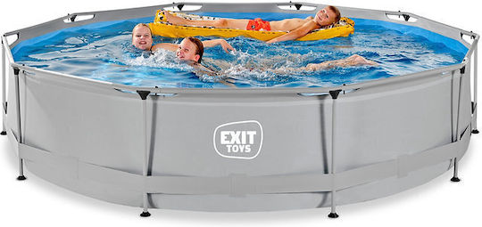 Exit Toys Round Swimming Pool 360x76cm Grey