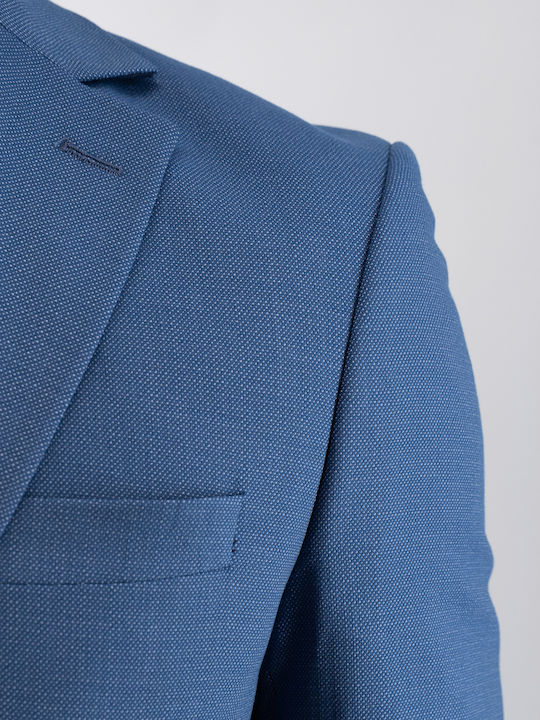 Men's Suit with Vest Blue Navy