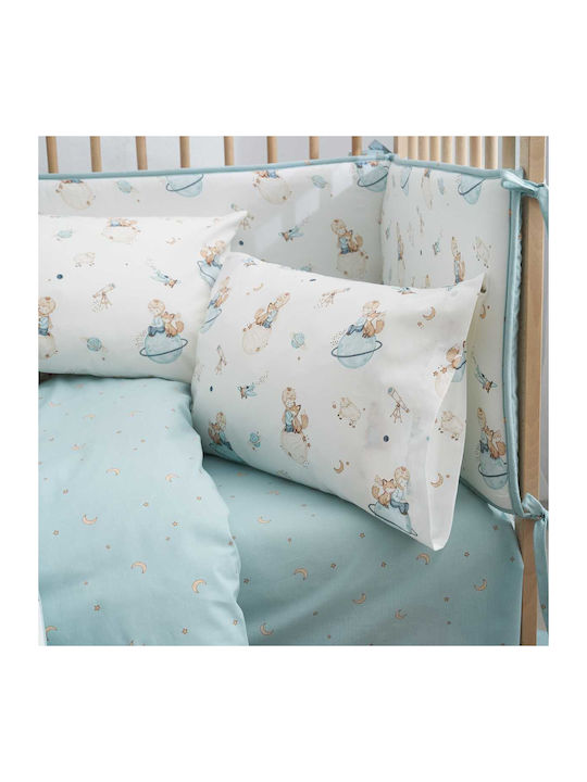 Vesta Home Baby Petit Crib Duvet Turquoise 150x110cm