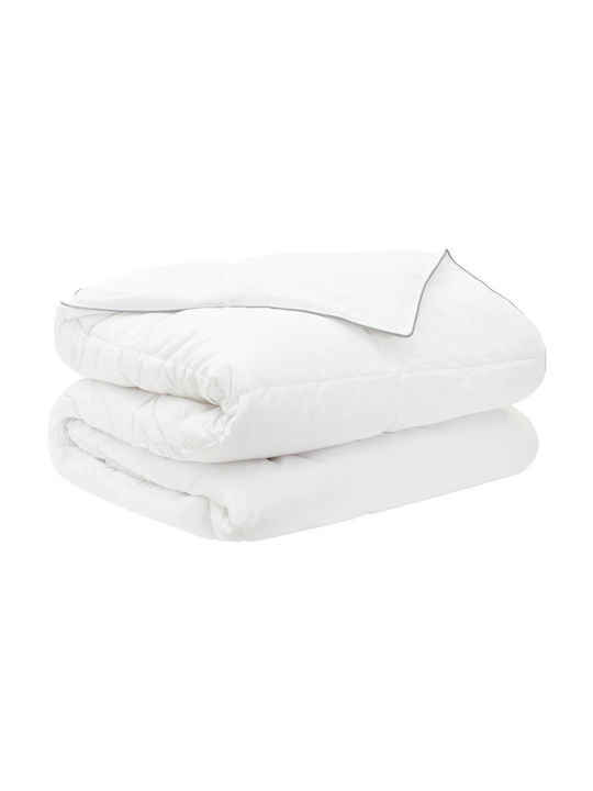 vidaXL Set Quilt Super King 240x260cm White 2 Pieces 150 GSM