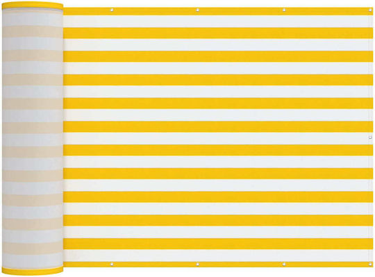 vidaXL Yellow Shade Sail with PU Coating 2x5m 160g/m²