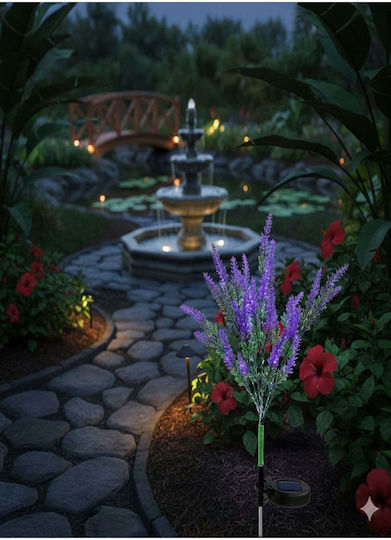 SteweHome Spiked Solar Flowerpot Light with Photocell