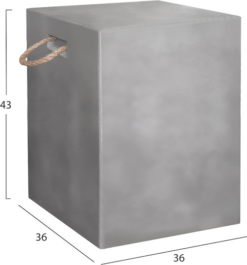 Σκαμπό Μπαρ από Τσιμέντο Zak Γκρι 36x36x43cm Σκαμπό Μπαρ από Τσιμέντο Zak Γκρι 36x36x43cm