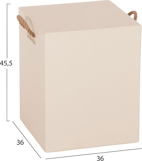 Σκαμπό Μπαρ από Τσιμέντο Zak Μπεζ 36x36x45cm Σκαμπό Μπαρ από Τσιμέντο Zak Μπεζ 36x36x45cm