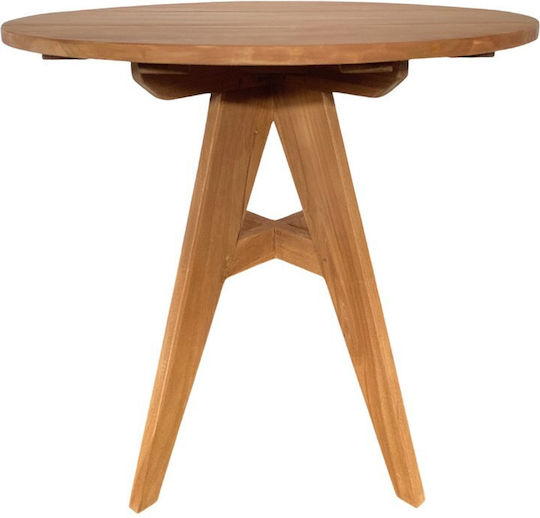 Cadrada Round Kitchen Natural Wood Shade 80x80x76cm Cadrada Round Kitchen Natural Wood Shade 80x80x76cm