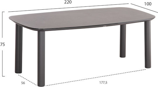 Γκρι 220x100x75εκ. Γκρι 220x100x75εκ.