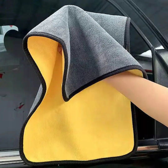 Falon-Tech Πετσέτα Microfiber Προσώπου Κίτρινη 90x60εκ.