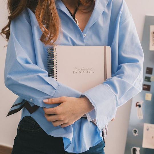Premium Academic Weekly Diary 2026/2027 17-Month 22,5x25cm Olympia Desert Taupe By Kokonote