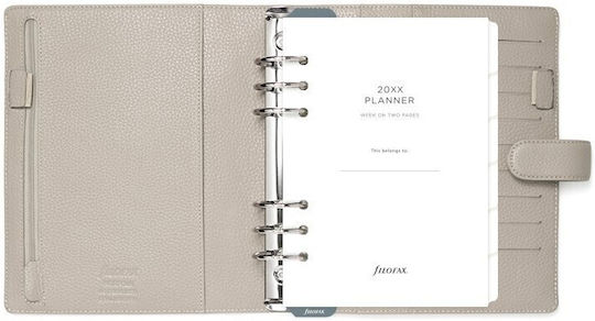 Filofax Organiser A5 Norfolk Taupe 022643 5059145481934