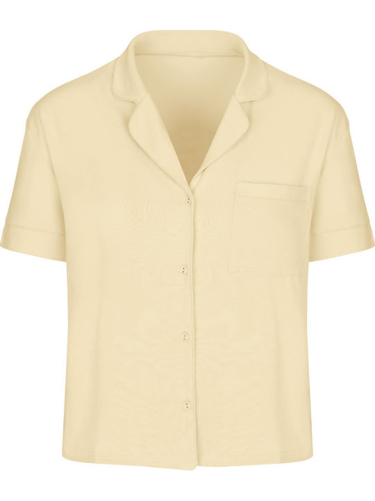 Hunkemöller Summer Women's Pyjama Set Yellow Jersey Essential
