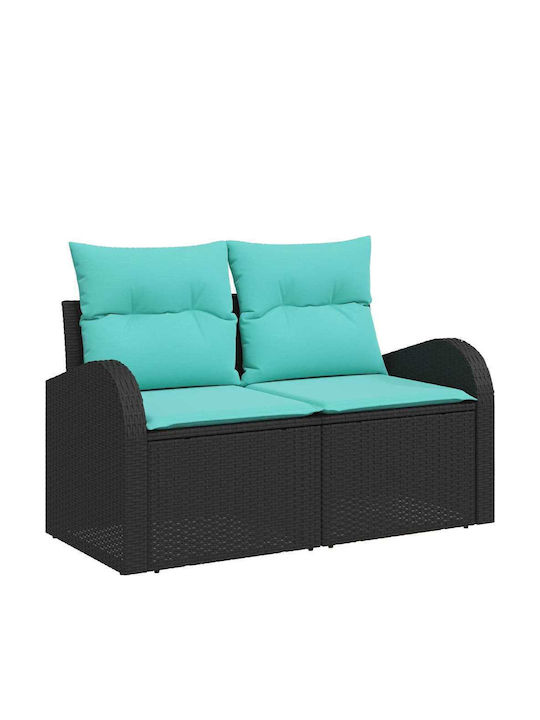 Three-Seater Outdoor Rattan Sofa With Cushions