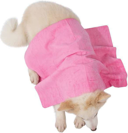 M-pets Absorbent Quick-Dry Towel for Dog and Cat Pink Bubble 64×43cm