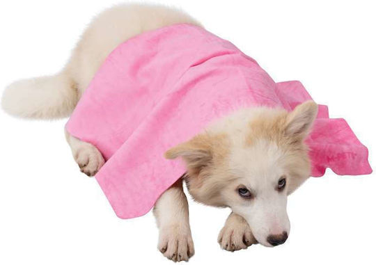 M-pets Absorbent Quick-Dry Towel for Dog and Cat Pink Bubble 64×43cm