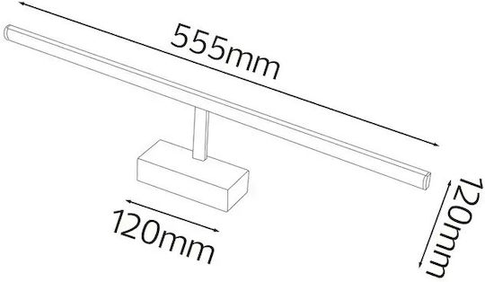 Horoz Electric Wandleuchte Badezimmer LED Silber Horoz Electric Wandleuchte Badezimmer LED Silber