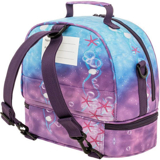 Polo School Insulated Lunch Bag 6lt Purple 26x15x24cm