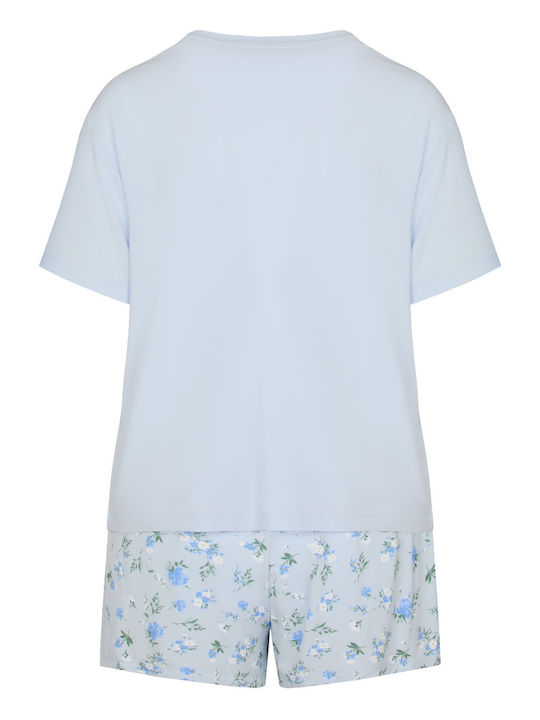 Hunkemöller Sommerliches Damen-Set Schlafanzug Ancient Water