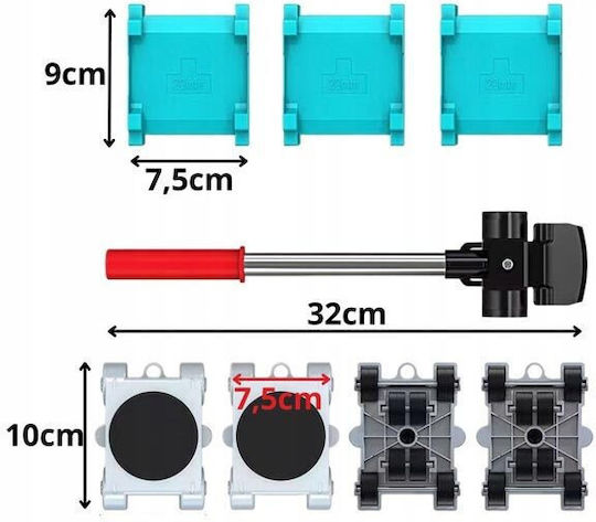 Furniture Moving System for Load Weight up to 150kg