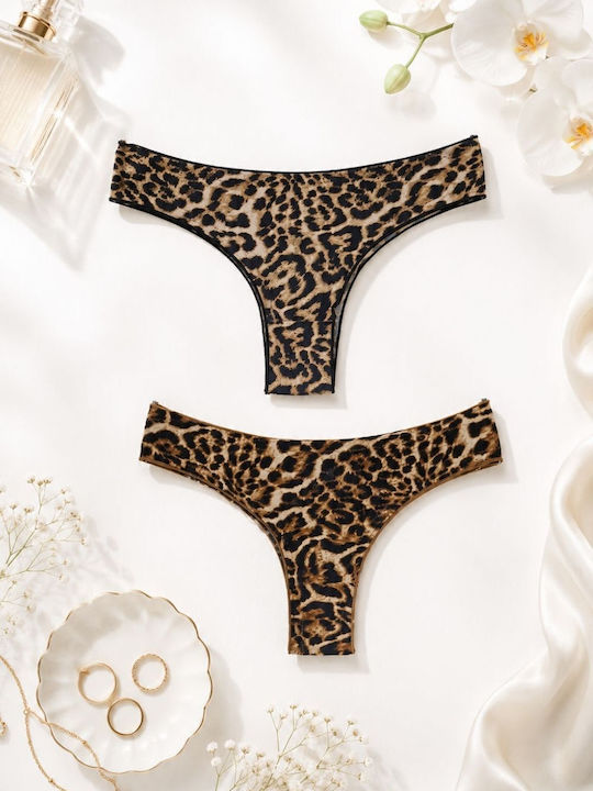 Damen-Slips Brasil 2er Pack LeoPar
