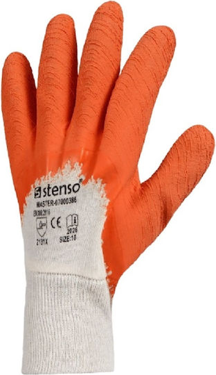 Stenso Γάντια Εργασίας Βαμβακερά/Latex