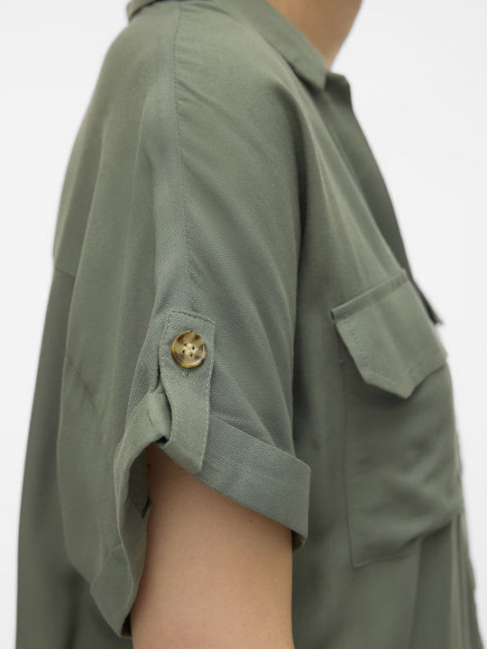 Short Sleeve Women's Shirt Green
