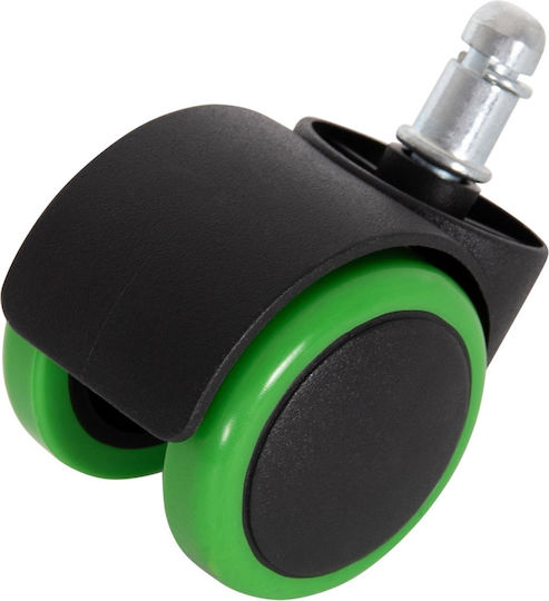 Freebox Furniture Wheel Metallic Black-Green 1.1x1.1cm 5 Pieces