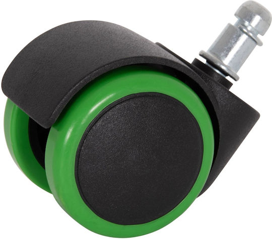 Freebox Furniture Wheel Metallic Black-Green 1.1x1.1cm 5 Pieces